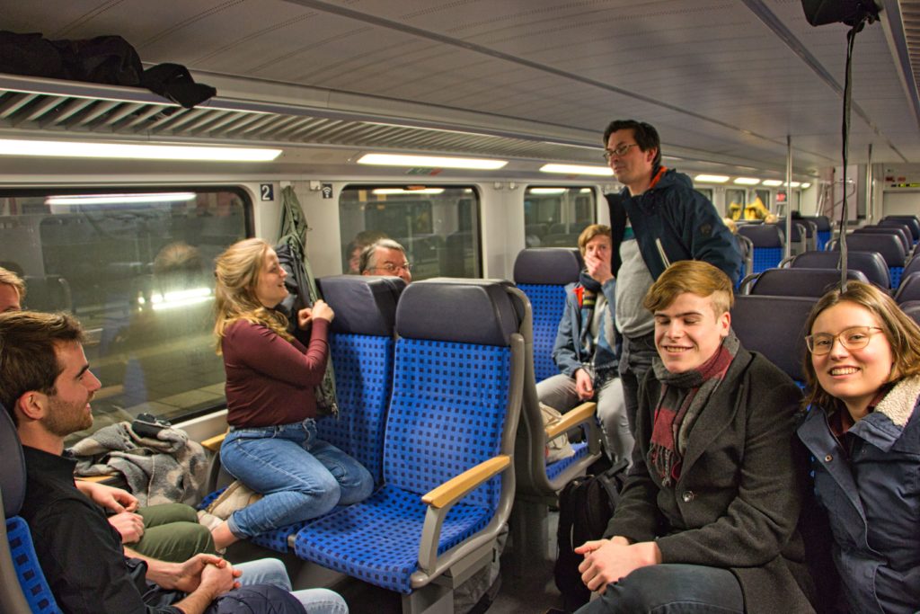 In de trein naar Bremen